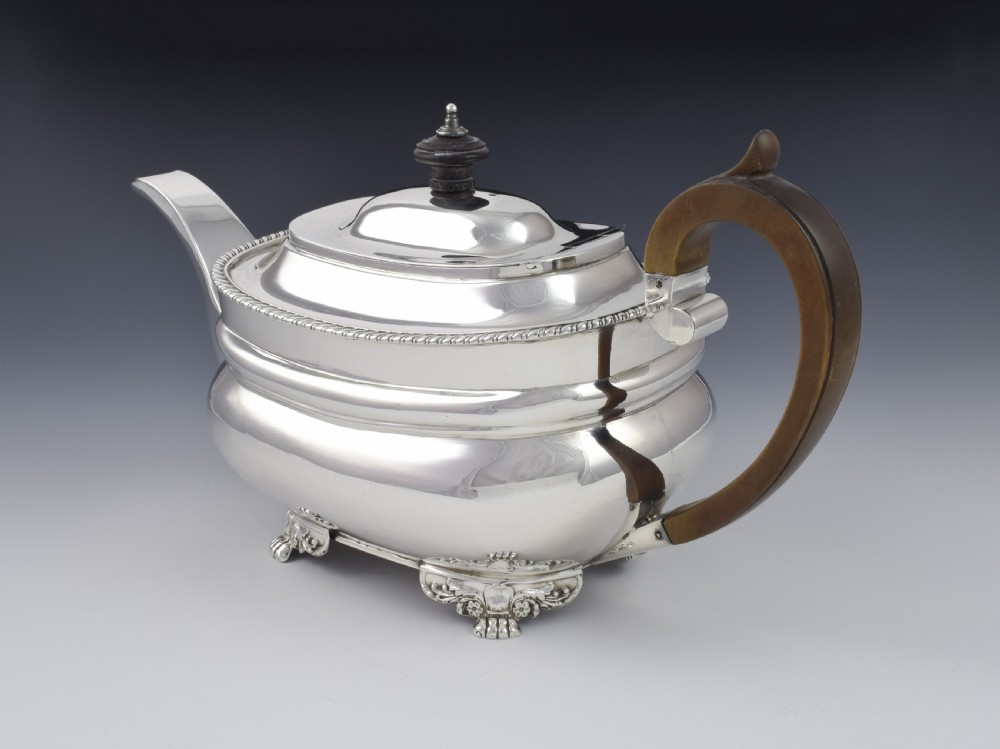 George III Silver Teapot Robert Hennell I London 1794  View III