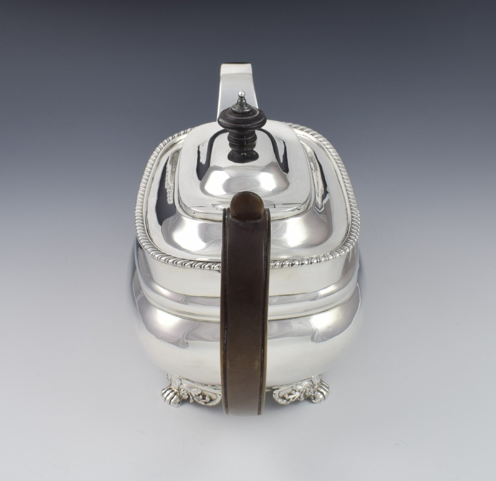 George III Silver Teapot Robert Hennell I London 1794  View IV