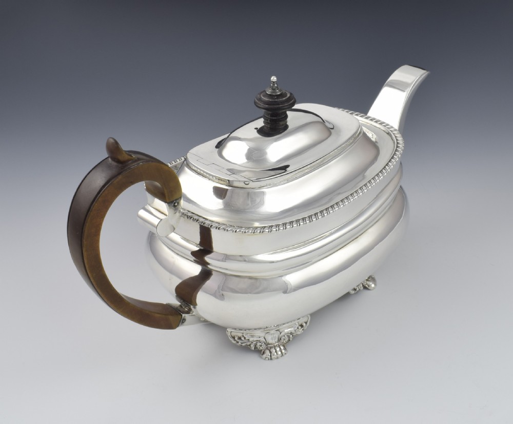 George III Silver Teapot Robert Hennell I London 1794  View V