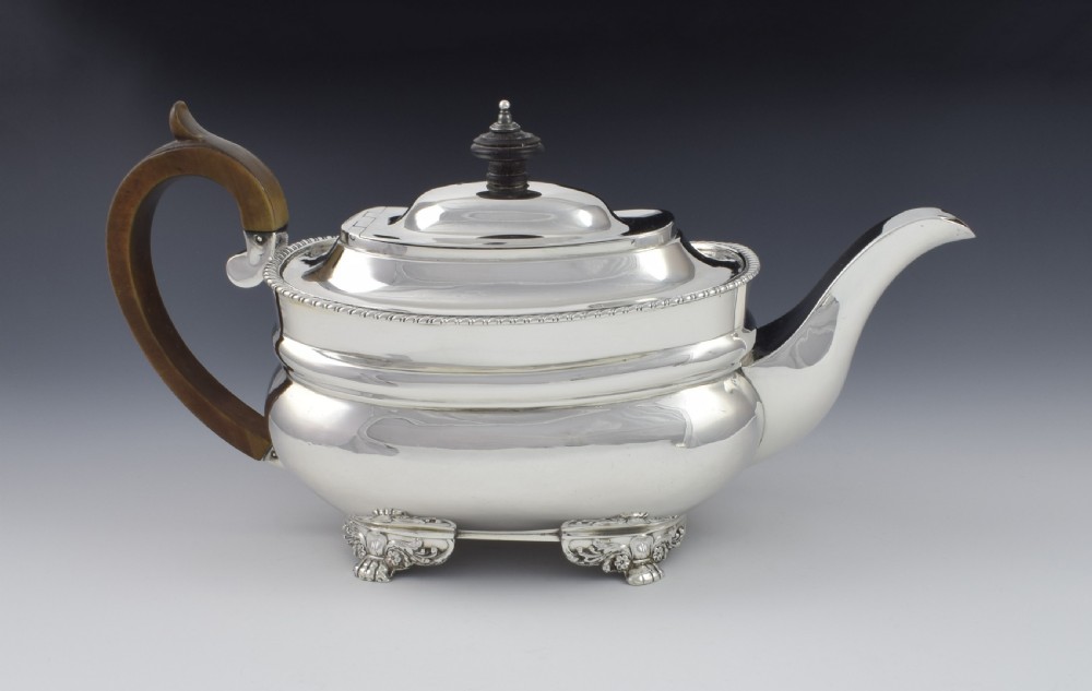 George III Silver Teapot Robert Hennell I London 1794  View VII