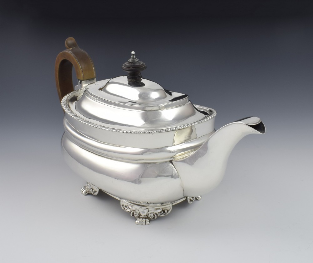 George III Silver Teapot Robert Hennell I London 1794  View VIII