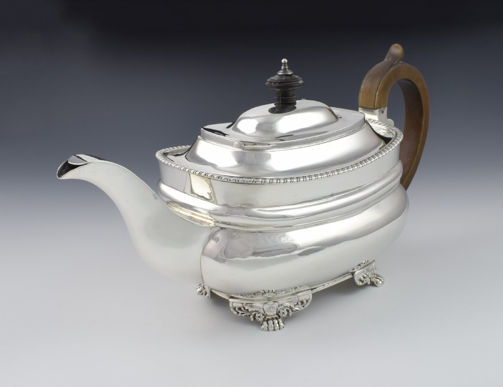 George III Silver Teapot Robert Hennell I London 1794  View X