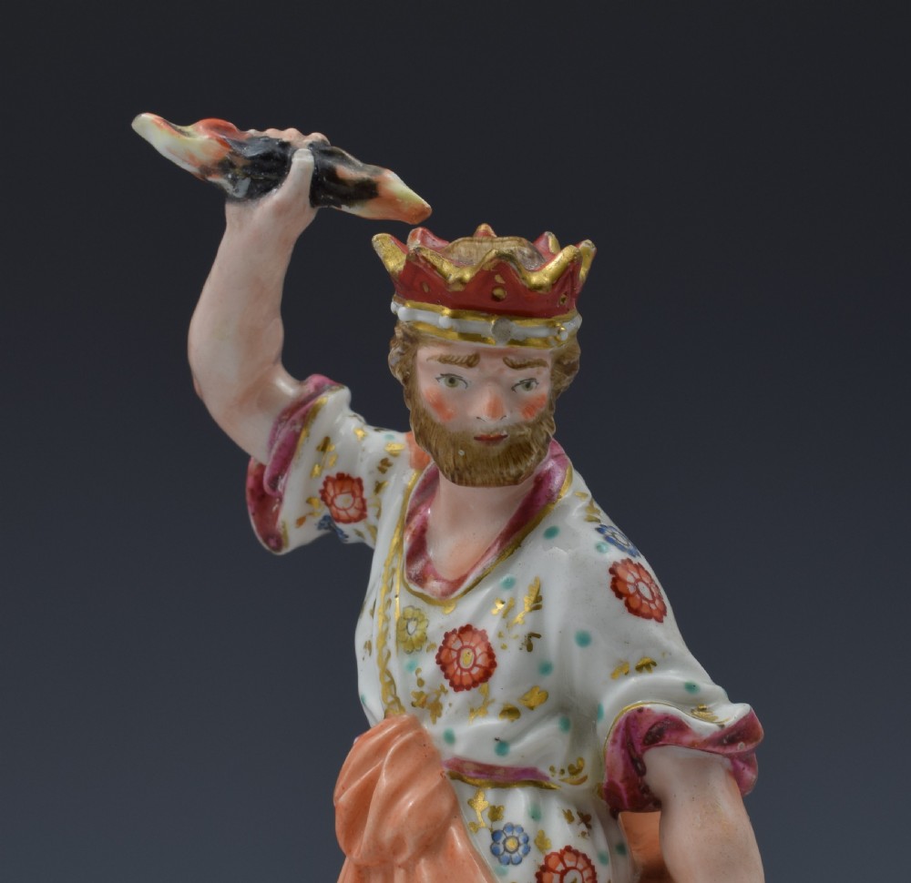 18th Century Derby Porcelain Figure Jupiter With Eagle c.1775 View XII