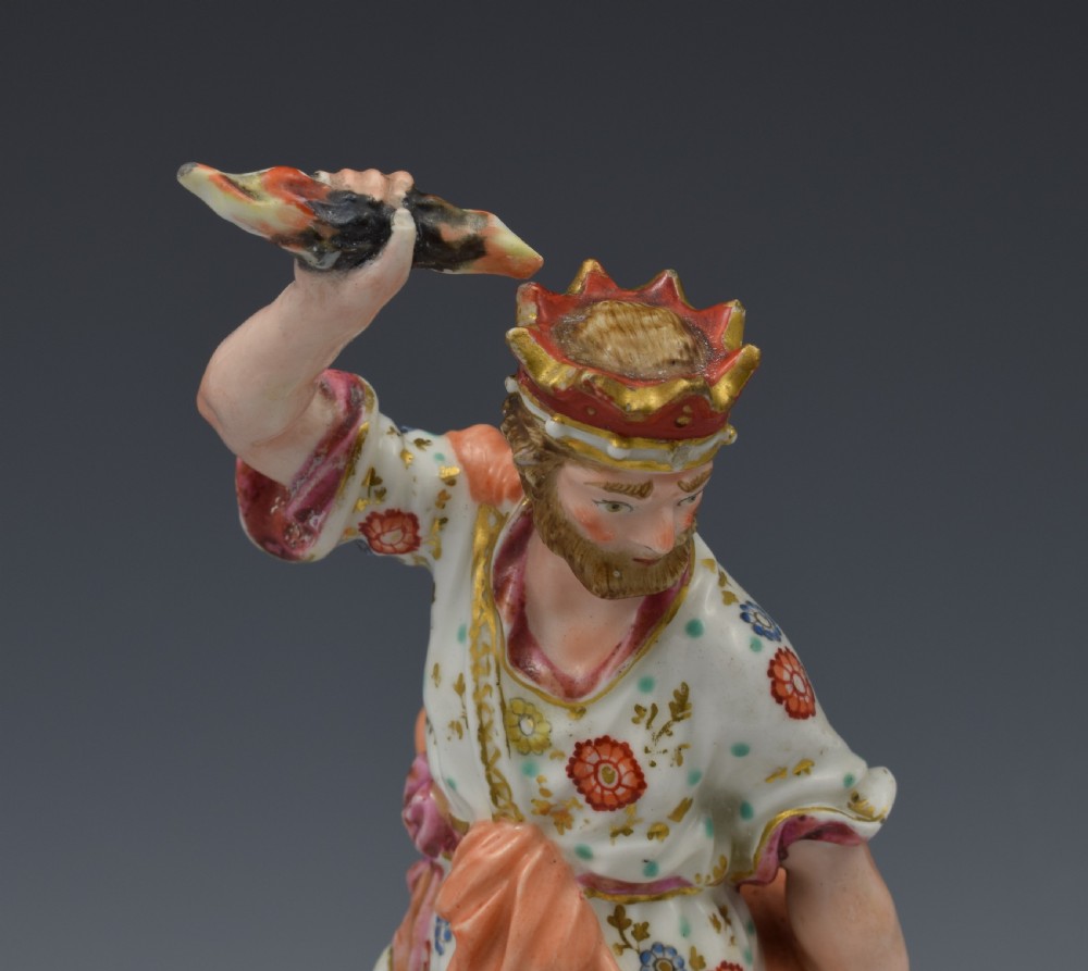 18th Century Derby Porcelain Figure Jupiter With Eagle c.1775 View XIII