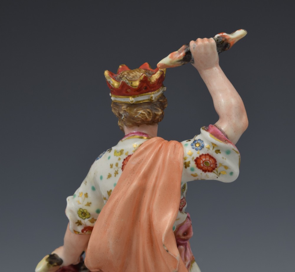 18th Century Derby Porcelain Figure Jupiter With Eagle c.1775 View XIV
