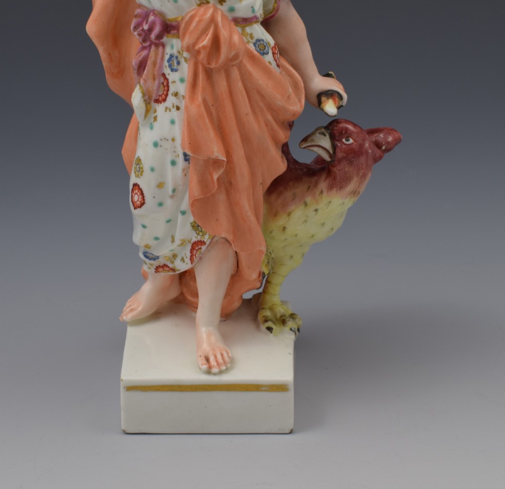 18th Century Derby Porcelain Figure Jupiter With Eagle c.1775 View XVI