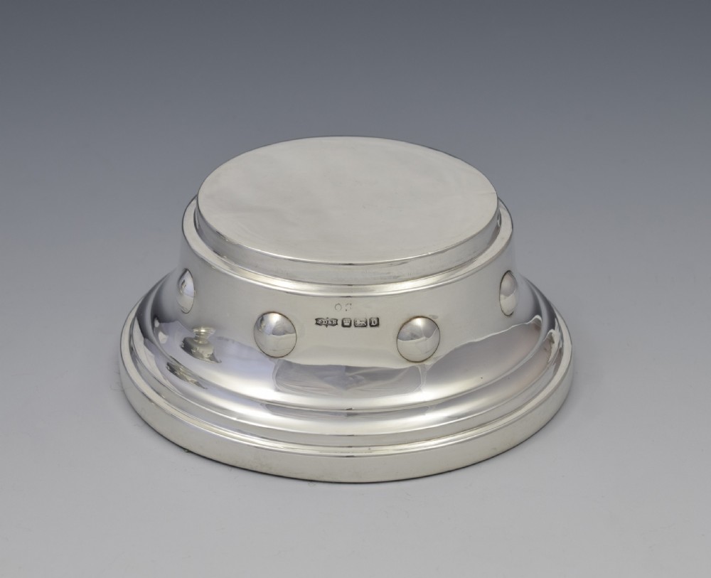 Edwardian Arts & Crafts Silver Pedestal Bowl & Stand View VII