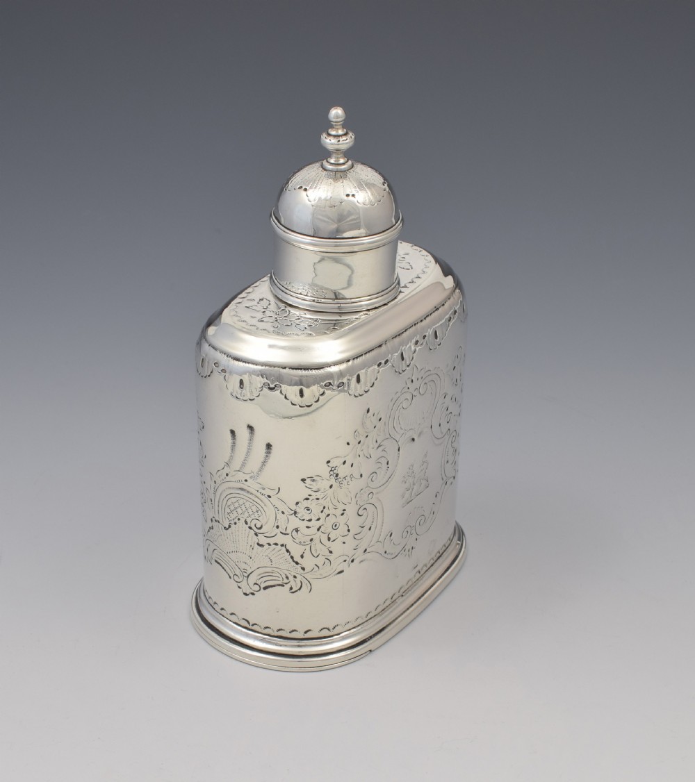 George I Silver Tea Caddy London c.1726 Richard Green View II