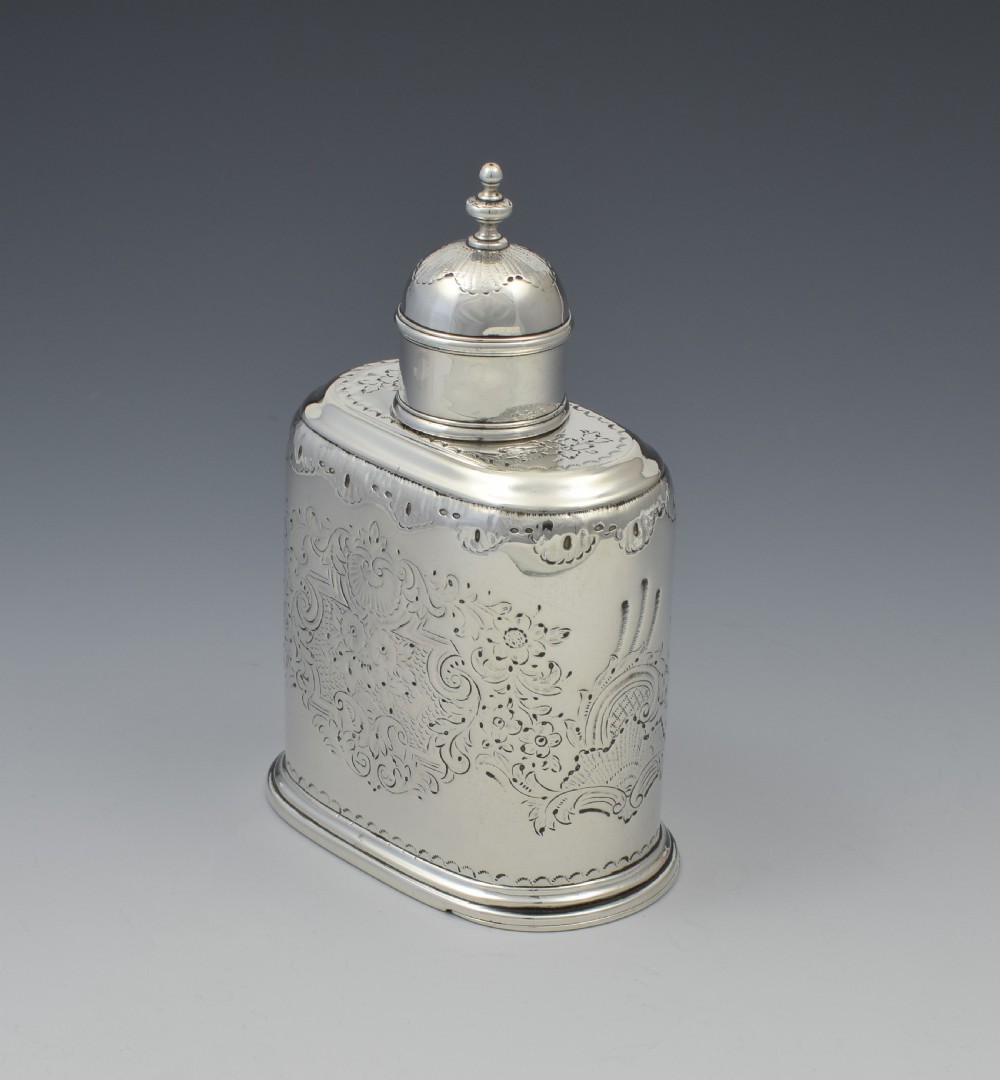 George I Silver Tea Caddy London c.1726 Richard Green View V