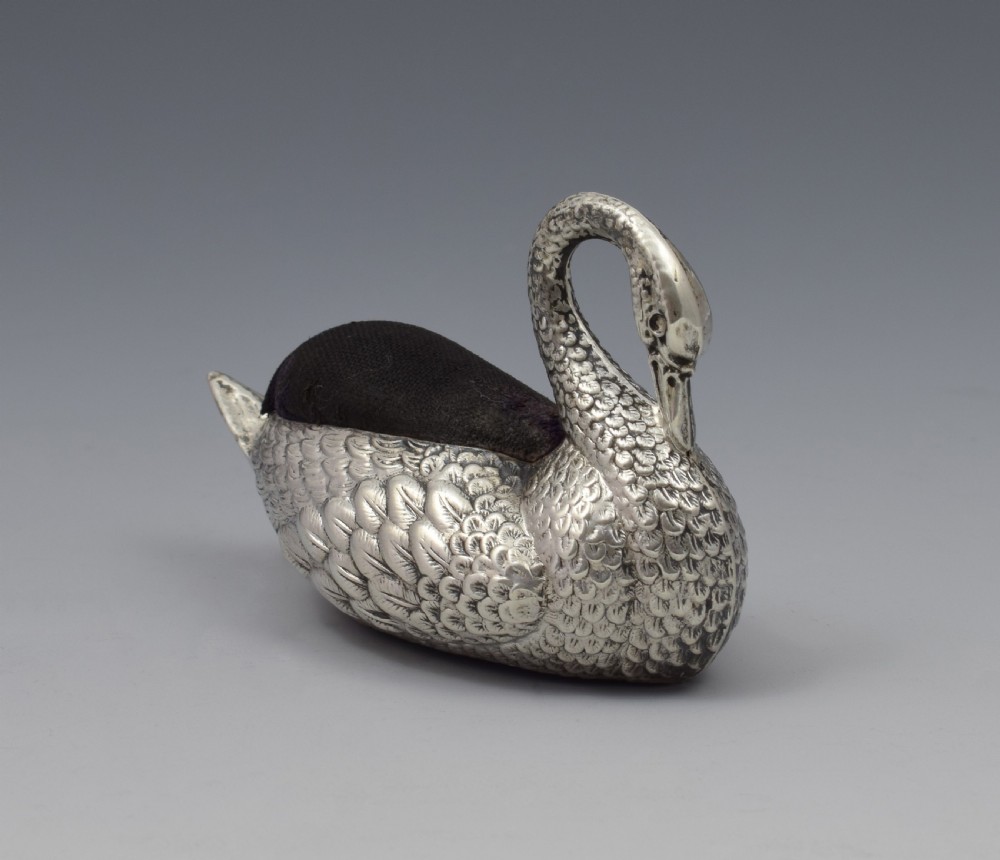 Sterling Silver Novelty Swan Pin Cushion Adie & Lovekin View III