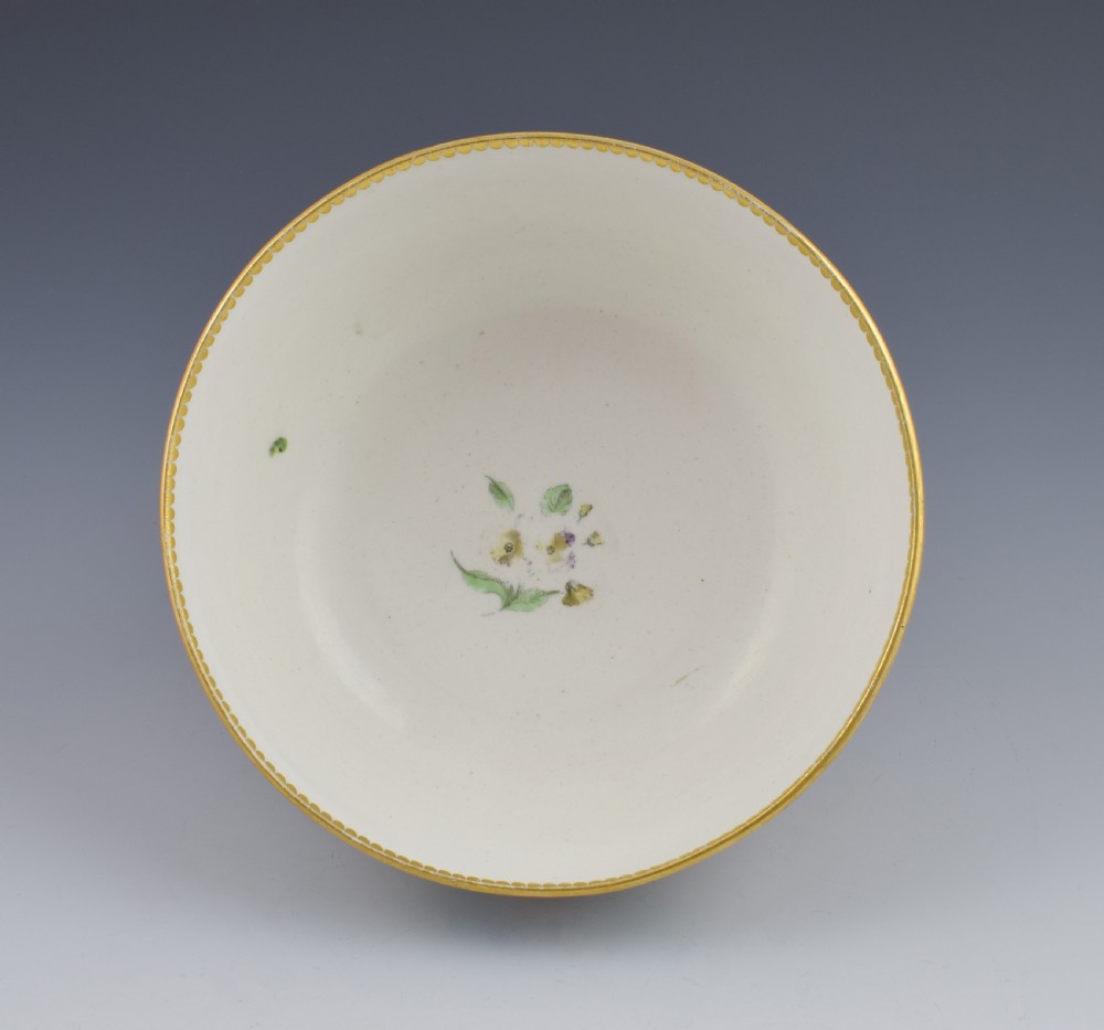 Large Chelsea Derby Pineapple Moulded Bowl Turquoise Border c.1770 View VII