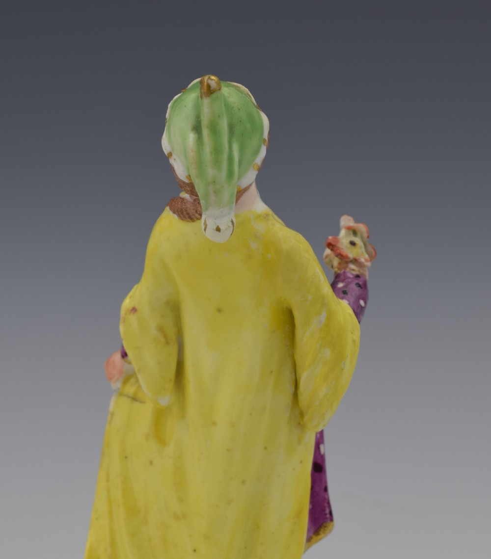 Pair 18th Century Derby Porcelain Figures Small Turks View XII