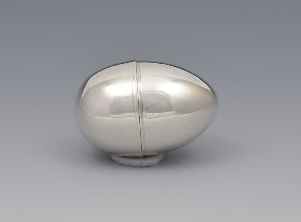 Large Georgian Silver Egg Nutmeg Grater Samuel Meriton 