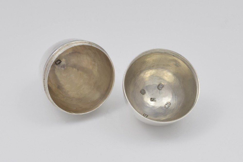 Large Georgian Silver Egg Nutmeg Grater Samuel Meriton  View IX