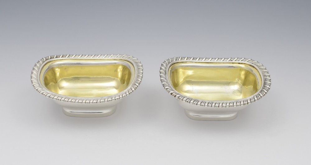 Pair Of Georgian Silver Table Salts London 1817