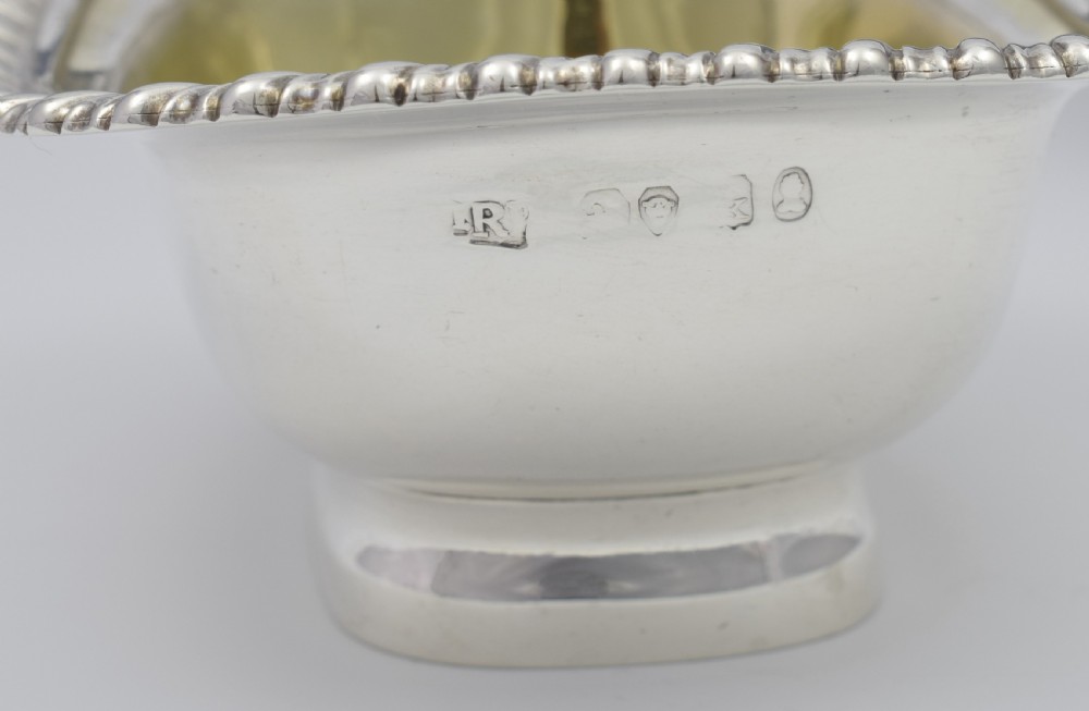 Pair Of Georgian Silver Table Salts London 1817 View XIV