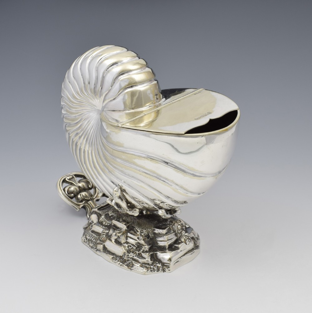 Victorian Silver Plated Nautilus Shell Spoon Warmer Roberts & Belk View III