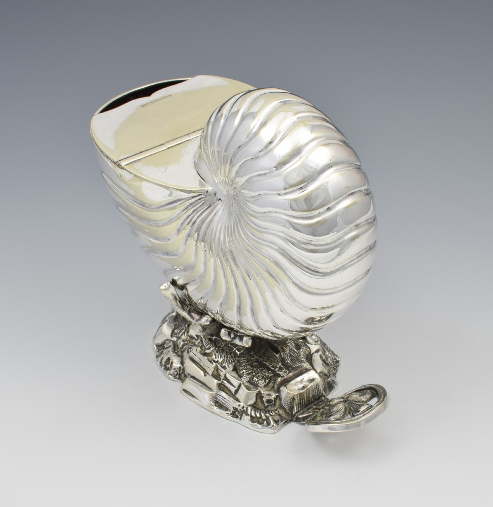 Victorian Silver Plated Nautilus Shell Spoon Warmer Roberts & Belk View VII