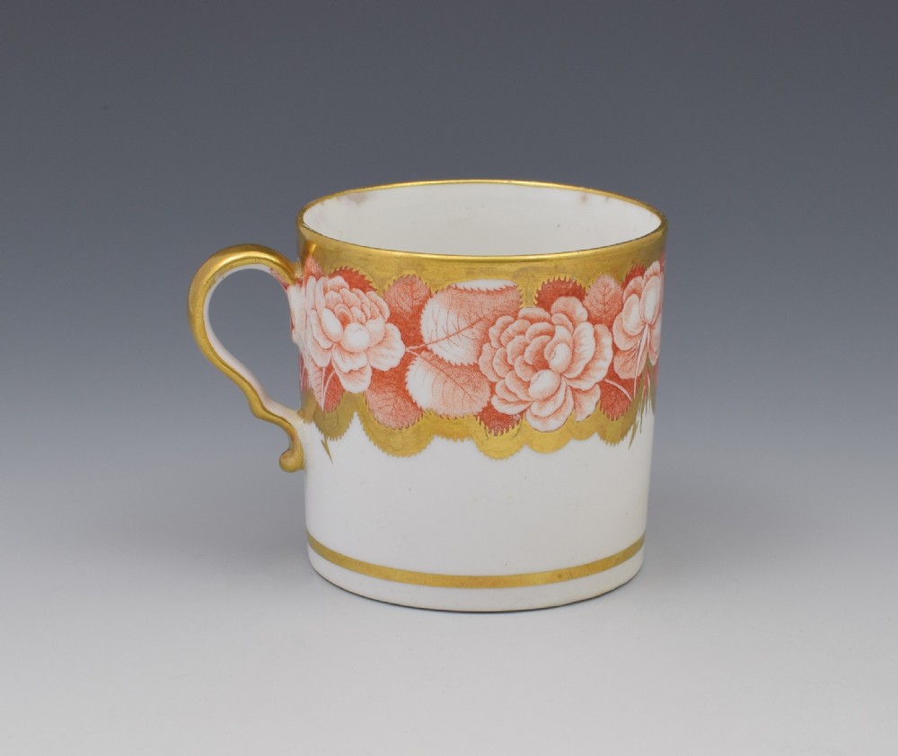 Spode Pluck & Dust Printed Coffee Can Orange Roses 984