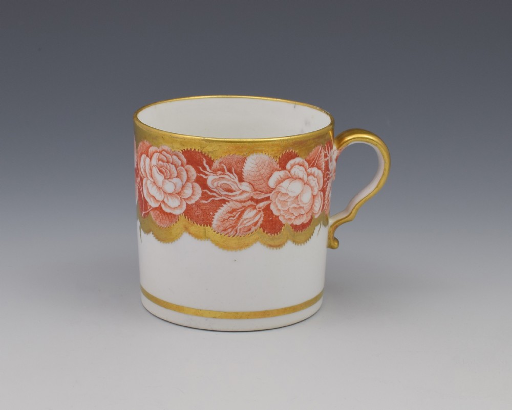 Spode Pluck & Dust Printed Coffee Can Orange Roses 984 View II