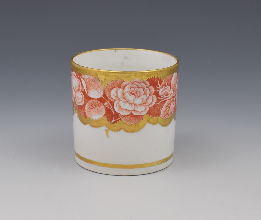 Spode Pluck & Dust Printed Coffee Can Orange Roses 984 View VI