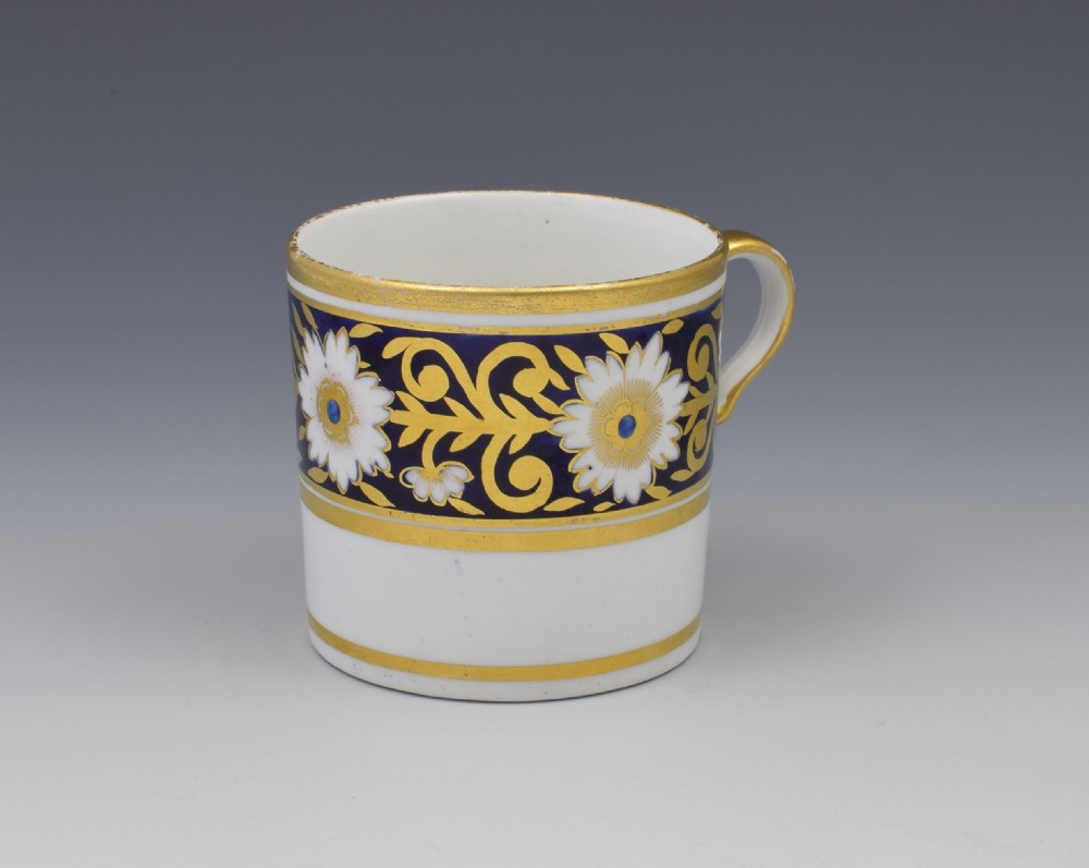 Spode Pretty Early 19thC Blue Gilded Coffee Can 893 View V