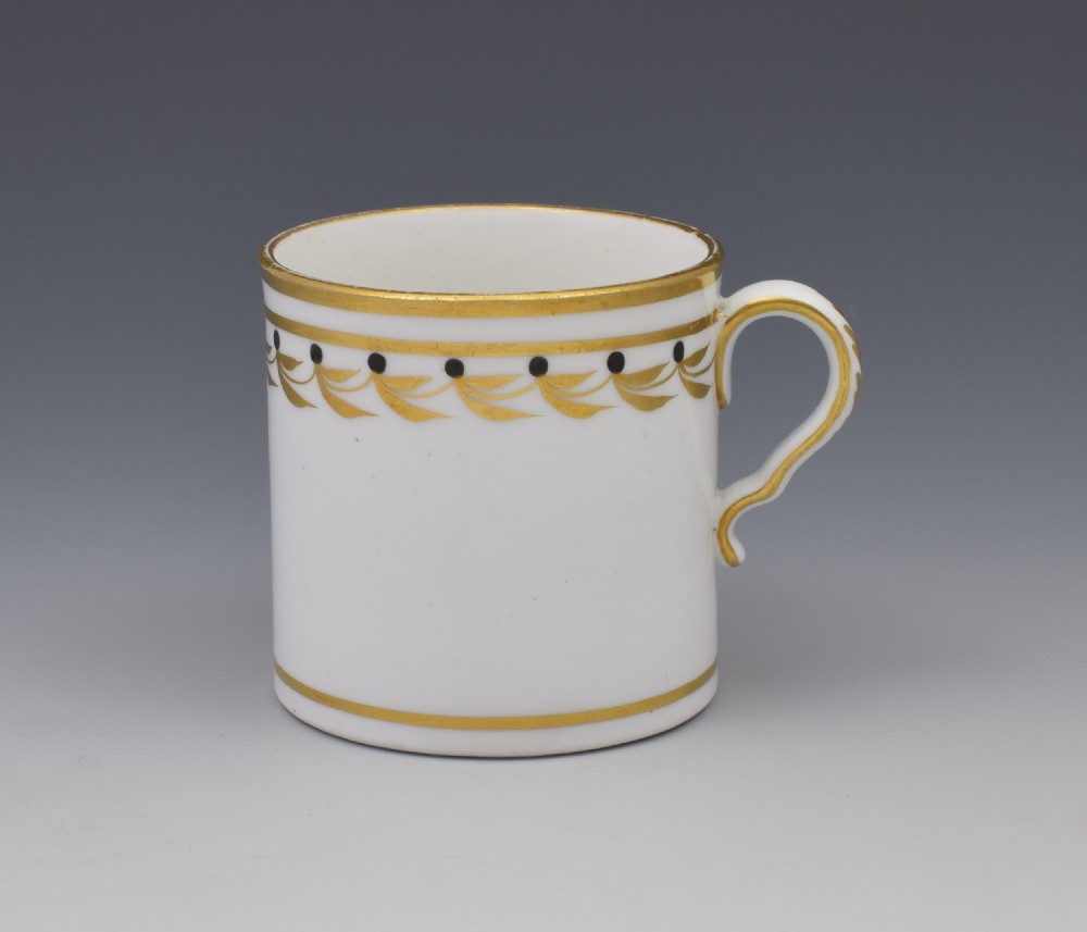 Rare Spode Early 19thC Black & Gilded Coffee Can