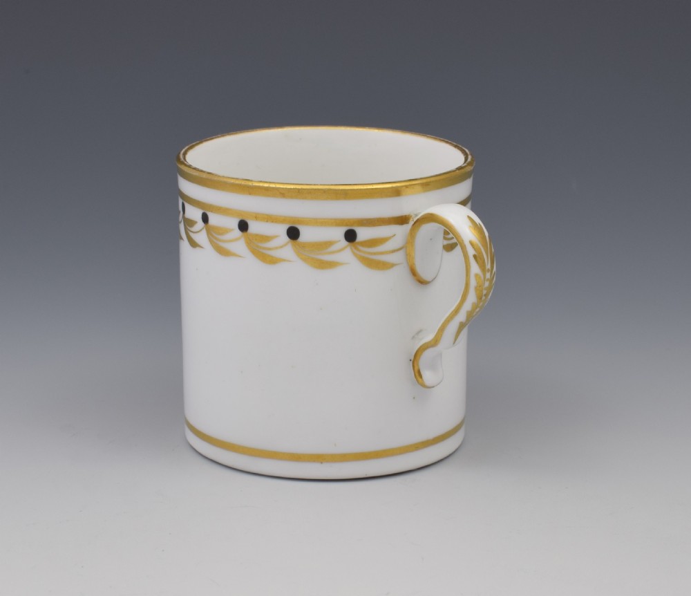 Rare Spode Early 19thC Black & Gilded Coffee Can View VIII