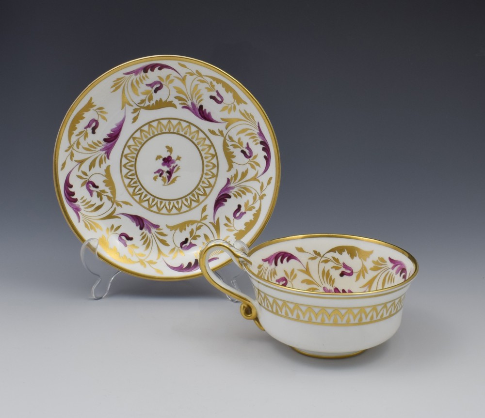 Spode Etruscan Cup & Saucer Serpent Handle c.1817 View II
