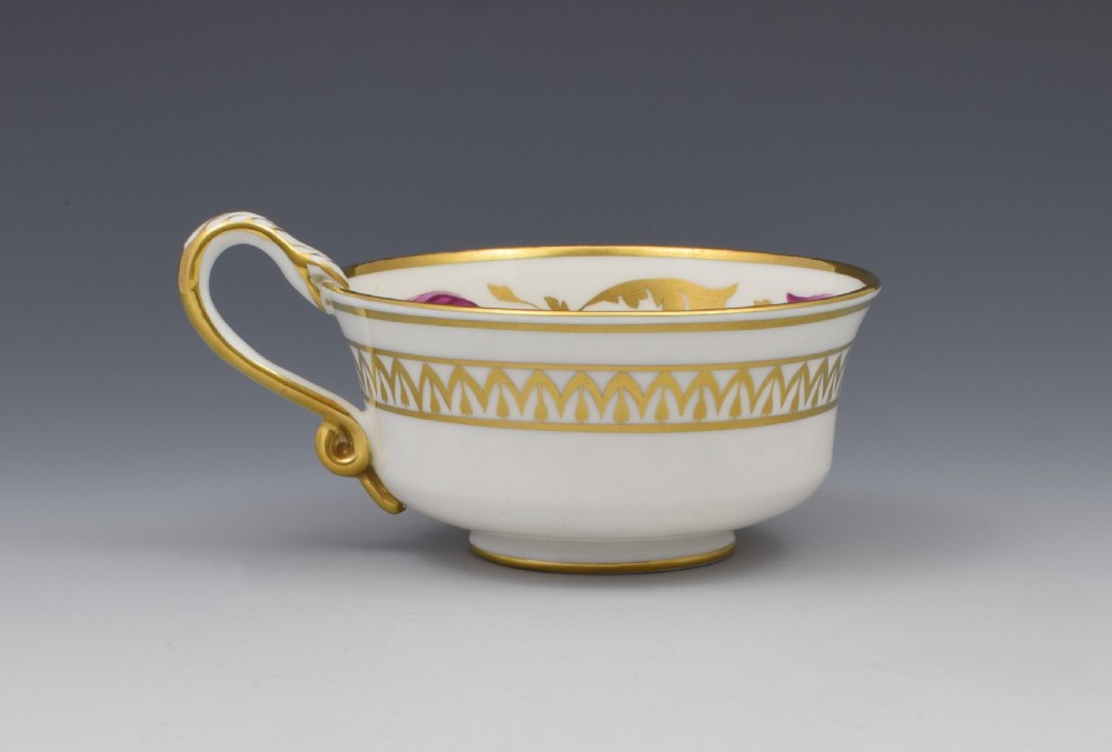 Spode Etruscan Cup & Saucer Serpent Handle c.1817 View VI