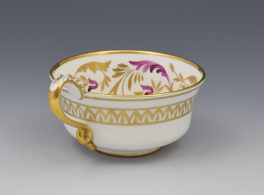Spode Etruscan Cup & Saucer Serpent Handle c.1817 View VIII