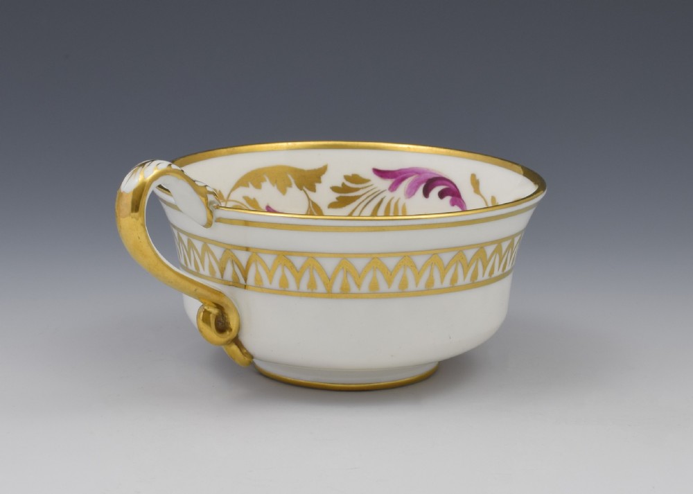 Spode Etruscan Cup & Saucer Serpent Handle c.1817 View XII