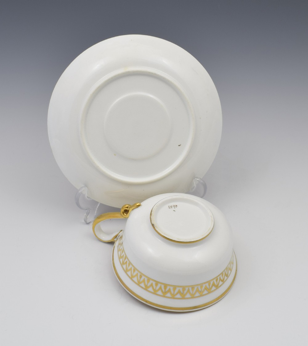 Spode Etruscan Cup & Saucer Serpent Handle c.1817 View XIII