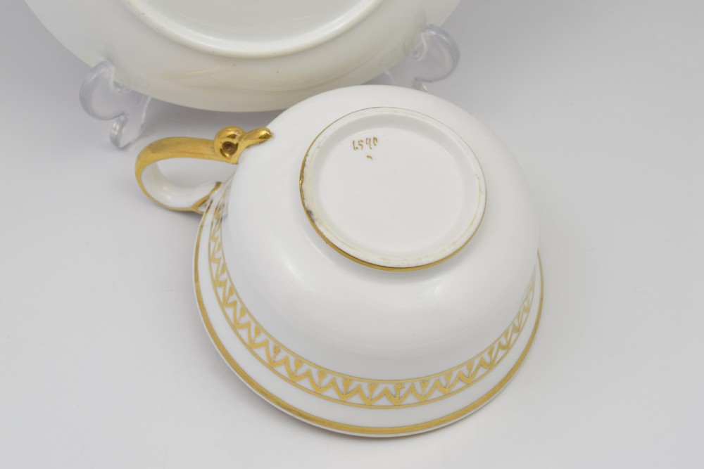 Spode Etruscan Cup & Saucer Serpent Handle c.1817 View XIV