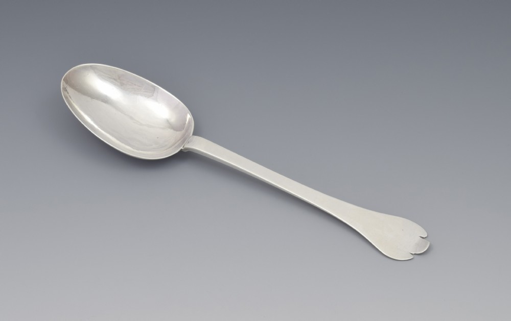 17th Century William & Mary Silver Trefid Spoon 1694 WB