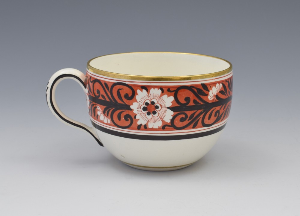 Georgian Miles Mason Bute Cup & Saucer c.1810 View VIII