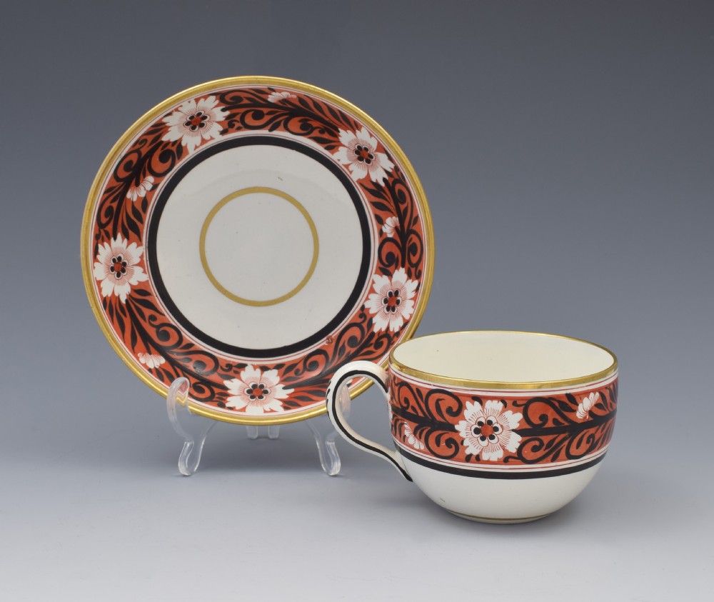 Georgian Miles Mason Bute Cup & Saucer c.1810