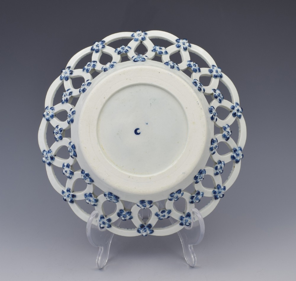 First Period Worcester Reticulated Basket Pine Cone Pattern c.1775 View VI
