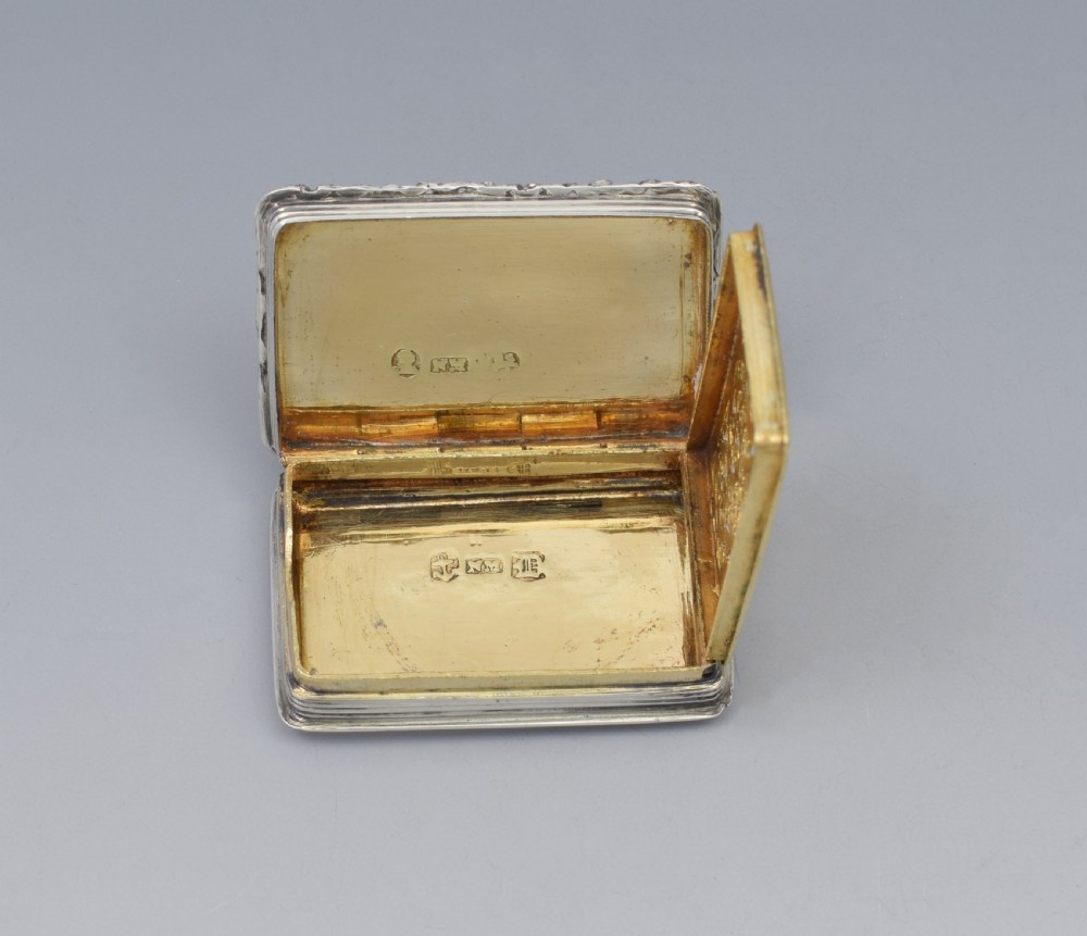 Georgian Silver Vinaigrette Nathaniel Mills 1827 View X
