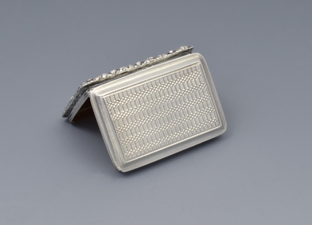 Georgian Silver Vinaigrette Nathaniel Mills 1827 View XII