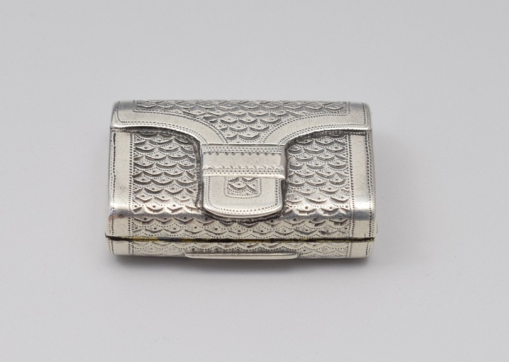 Georgian Silver Satchel Purse Vinaigrette Joseph Willmore View IV
