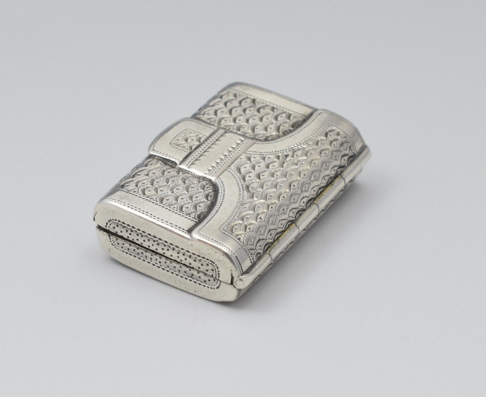 Georgian Silver Satchel Purse Vinaigrette Joseph Willmore View V
