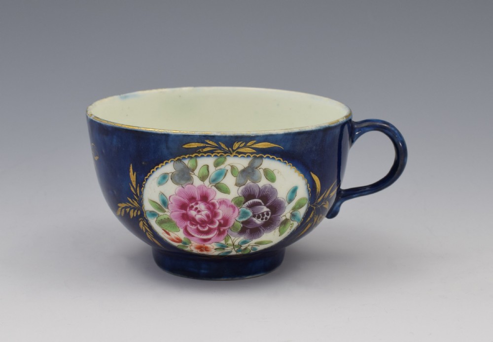 First Period Worcester Porcelain Compagnie Des Indes Cup & Saucer c.1770 View VII