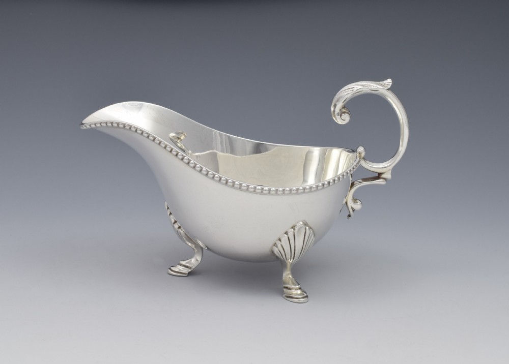 George V Silver Sauceboat Mappin & Webb 1911 Sauce Boat View V