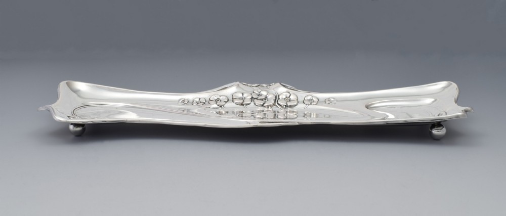 Art Nouveau German Silver Pen Tray Lutz & Weiss c.1900 View VII
