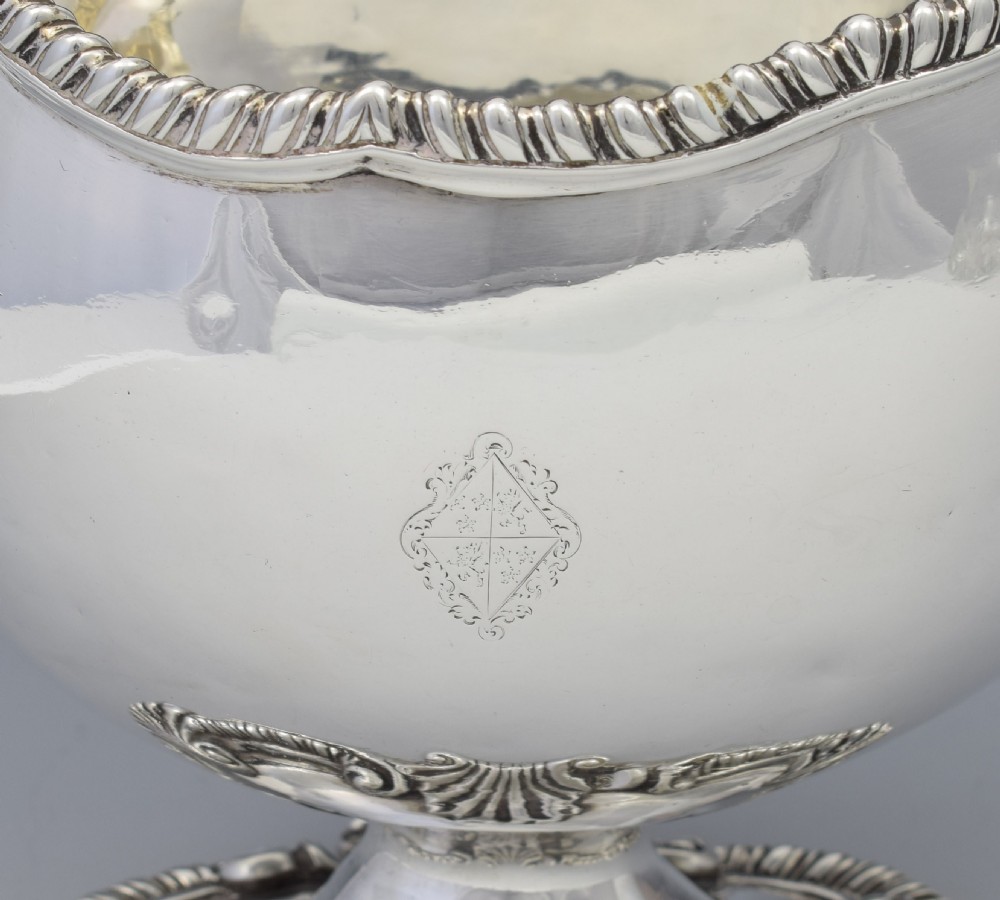 Large Georgian Silver Sauce Boat London 1766 Sauceboat George Smith II View XII