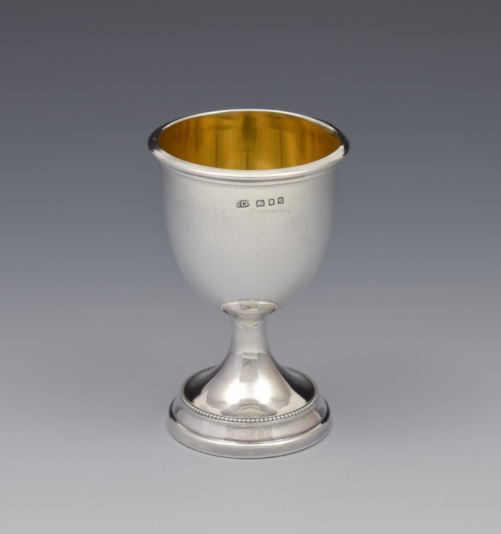 Art Deco Silver Golfer Egg Cup London 1931 Golf View IV