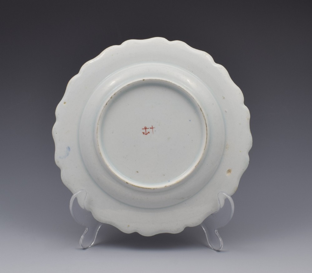 Pretty Bow Porcelain Fancy Bird Pattern Plate, c.1770 View VII