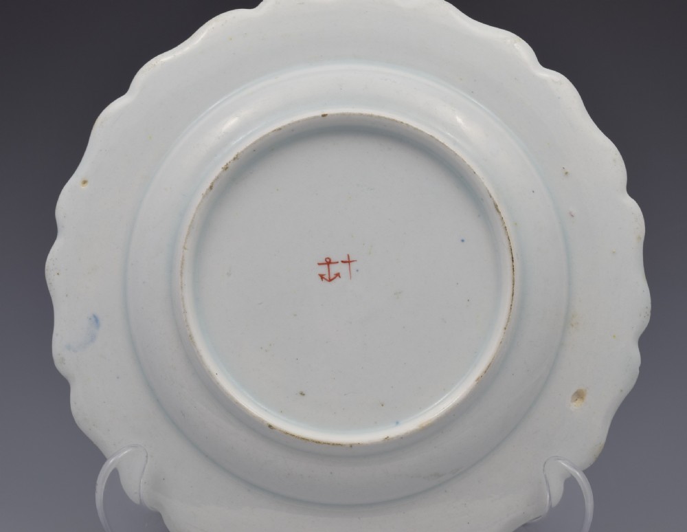 Pretty Bow Porcelain Fancy Bird Pattern Plate, c.1770 View VIII
