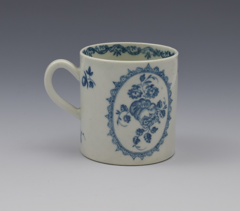 First Period Worcester The Fruit & Wreath Blue & White Coffee Can